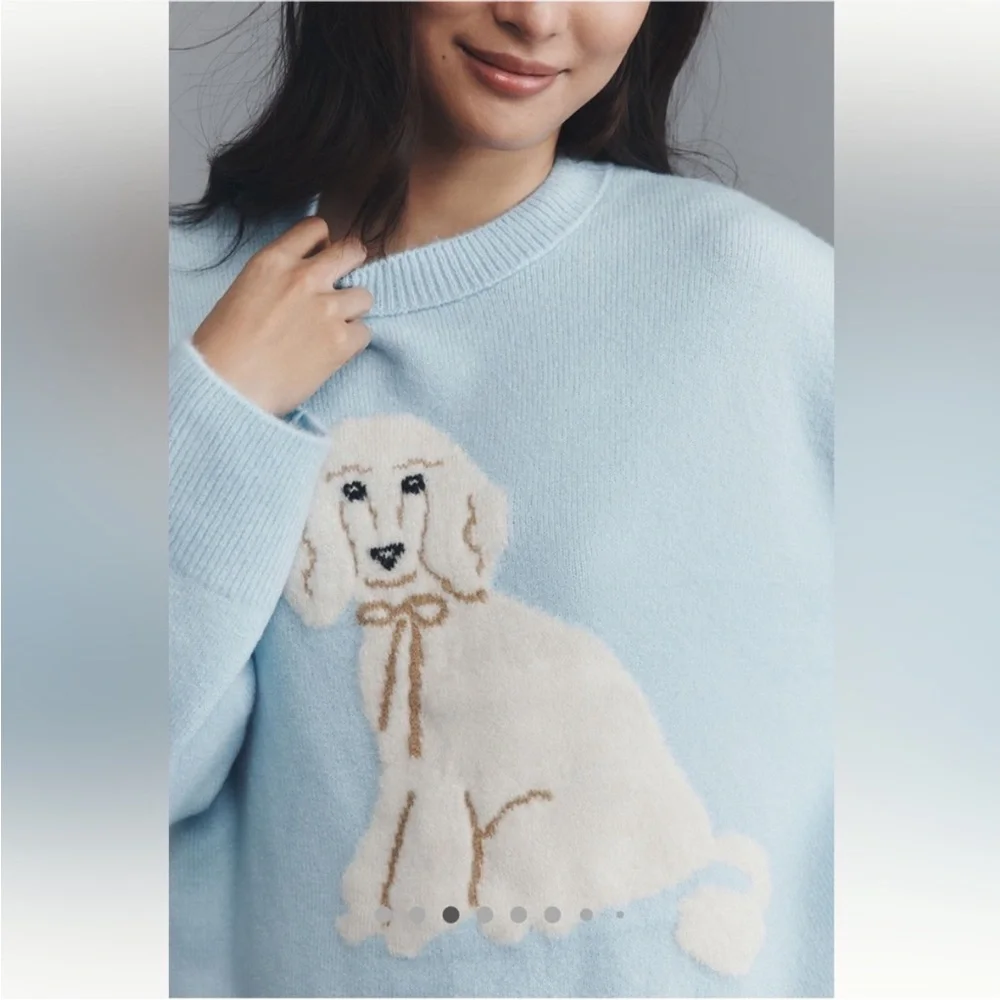 NWT Maeve Crew-Neck Dog Icon
Pullover Sweater - Picture 1 of 11